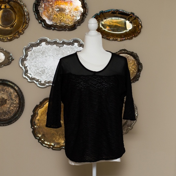 Collective Concepts Tops - 2/$10 Collective Concepts Black Blouse Tunic M